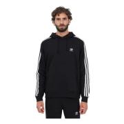 Klassieke 3-Stripes Hoodie - Zwart Adidas Originals , Black , Heren