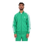 Groene Zip-through Sweater Adidas Originals , Green , Heren