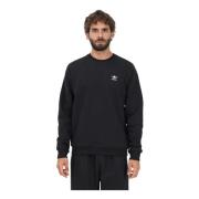 Heren Trefoil Essentials Crewneck Sweatshirt Adidas Originals , Black ...