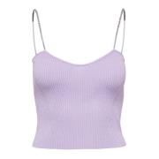 Liliac Sweetheart Neckline Dames Top Only , Purple , Dames