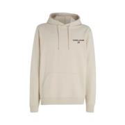 Logo Grafische Hoodie Tommy Jeans , Beige , Heren