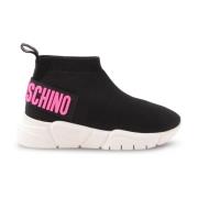Dames Platform Sneakers Love Moschino , Black , Dames
