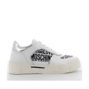 Bianca Dames Sneakers in Stijl Love Moschino , White , Dames