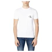 T-Shirts Calvin Klein Jeans , White , Heren