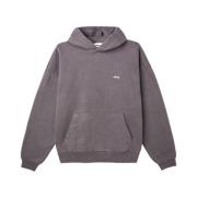 Dikke Zwarte Hoodie met Kangoeroezak Obey , Gray , Heren