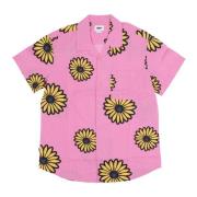 Short Sleeve Shirts Obey , Pink , Heren