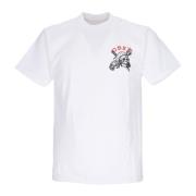 Peace Skull Classic Tee - Streetwear Collectie Obey , White , Heren