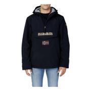 Heren Hoodie Jas voor Herfst/Winter Napapijri , Black , Heren