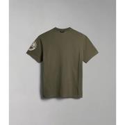 T-Shirts Napapijri , Green , Heren