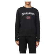 Zwarte B-Ayas C 1 Sweatshirt Napapijri , Black , Heren