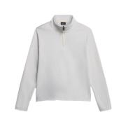 Warm en Comfortabel Volledige Ritssluiting Fleece Jas Napapijri , Whit...