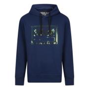 Stijlvolle Iridescent Fleece Hoodie Versace Jeans Couture , Blue , Her...