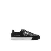 Sneakers met logo Versace Jeans Couture , Black , Heren