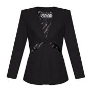 Blazer met decoratieve inkepingen Versace Jeans Couture , Black , Dame...