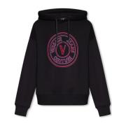 Bedrukte hoodie Versace Jeans Couture , Black , Heren