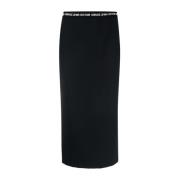 Zwarte Rokken voor Dames Aw23 Versace Jeans Couture , Black , Dames