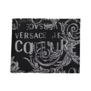 Zwarte Logo Couture Portemonnee voor Heren Versace Jeans Couture , Bla...