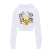 Hoodie Versace Jeans Couture , White , Dames
