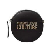 Zwarte Schoudertas voor Vrouwen Versace Jeans Couture , Black , Dames