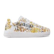 Logo Space Couture Sneakers Versace Jeans Couture , White , Heren