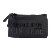 Zwarte Nylon Versace Marsupio Clutch Versace Jeans Couture , Black , D...