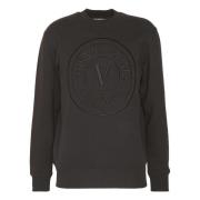 Zwarte Sweaters Versace Jeans Couture , Black , Heren