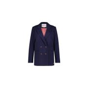 Gestreepte Oversized Blazer Fabienne Chapot , Blue , Dames