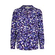 Liv Blouse met Klieke Kraag Fabienne Chapot , Purple , Dames