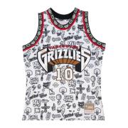 Grizzlies Bibbi Mouwloze Top Mitchell & Ness , White , Heren