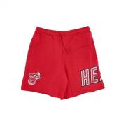 NBA -speldag Franse Terry Shorts Hardwood Mitchell & Ness , Red , Here...