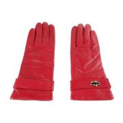 Red Lambskin Glove Cavalli Class , Red , Dames