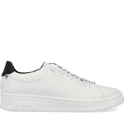 Witte leren sneakers voor heren Rieker , White , Heren