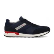 Blauwe textiel sneakers Rieker , Blue , Heren