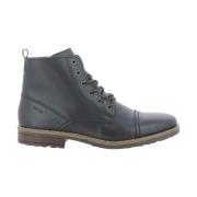 Stijlvolle Zwarte Veterschoenen Rieker , Black , Heren