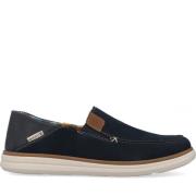 Blauwe Suède Loafers voor Heren Rieker , Blue , Heren