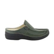 Wolky Damesschoenen Groen Roll Slide W23 Wolky , Green , Dames