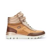 Cantabria Hoge Sneakers Pikolinos , Brown , Dames