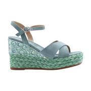 Stijlvolle Wedges voor Trendy Vrouwen Alma EN Pena , Green , Dames