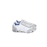 Stijlvolle witte en grijze sneakers voor heren Premiata , White , Here...