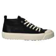 Zoey Zwarte Mid Sneaker Blackstone , Black , Dames