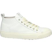 Witte Mid Sneaker voor modebewuste vrouwen Blackstone , White , Dames