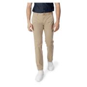 Effen Slim-Fit Broek Blauer , Beige , Heren