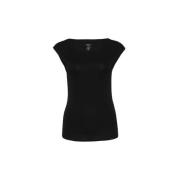 Elegante Zwarte Katoenen T-Shirt Marc Cain , Black , Dames
