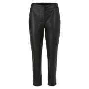 Franca broek in lederlook Marc Cain , Black , Dames