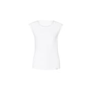 Basic Wideeckline Shirt Marc Cain , White , Dames