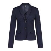 Getailleerde Jersey Blazer Marc Cain , Blue , Dames