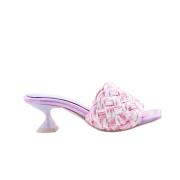 Heeled Mules Ras , Pink , Dames