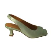 Metallic Green High Heel Sandals Pedro Miralles , Green , Dames