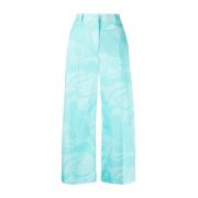 Wijde broek Etro , Blue , Dames