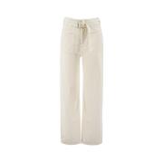 Rechte broek Etro , White , Dames